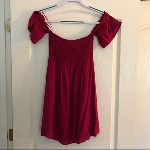 • BOUTIQUE • off the shoulder pink summer dress